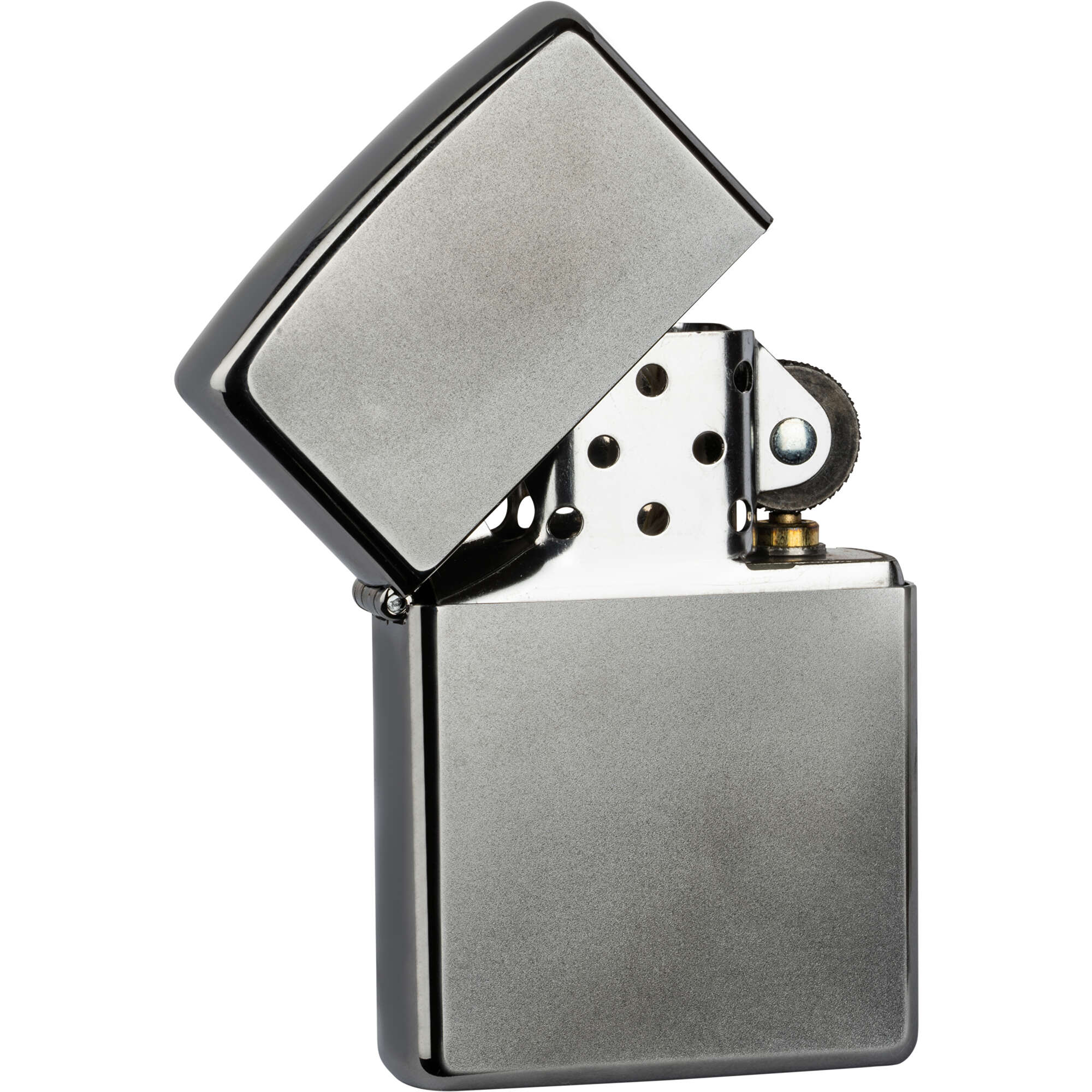 Zippo Satin Finish Unbefüllt Argenté Acier Inoxydable 55g Comme Objets Publicitaires Sur