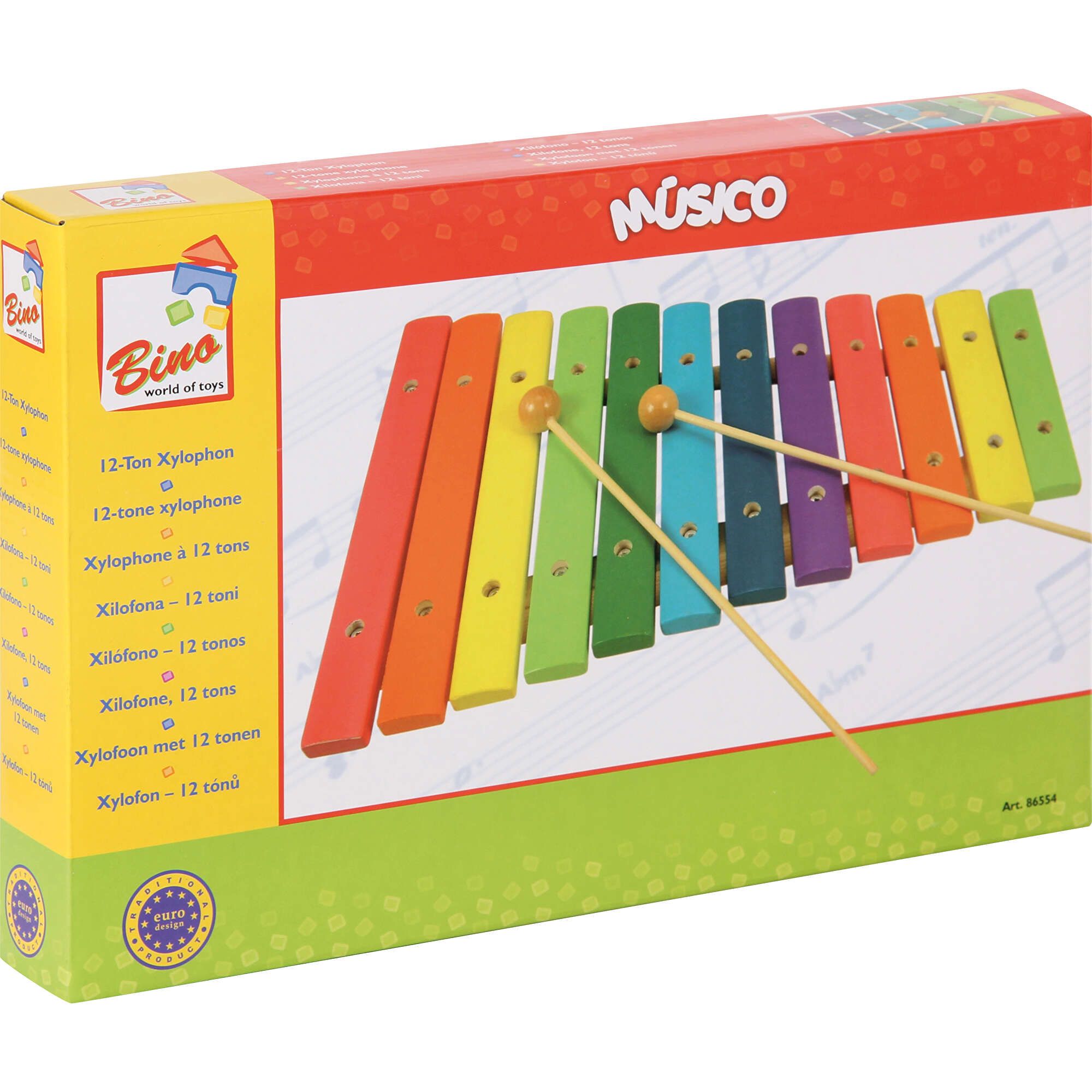 Xilofono in legno colorato, 12 toni (389g) come giveaways su GIFFITS.it