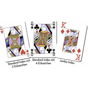 Poker , 320 g/m² Spielkartenkarton, 8,80cm x 6,30cm (Länge x Breite)