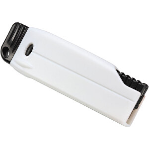 Cuttermesser 'Grip' , weiß/schwarz, Kunststoff, 10,30cm x 1,00cm x 3,00cm (Länge x Höhe x Breite)