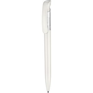Kugelschreiber BIO-PEN , Ritter-Pen, weiß, Cellulose-Kunststoff ABS, 14,80cm (Länge)