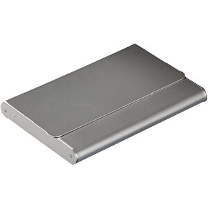 Kredit- Und Visitenkartenbox RE98-HALIFAX , Re98, silber, Metall, 9,40cm x 1,20cm x 6,10cm (Länge x Höhe x Breite)