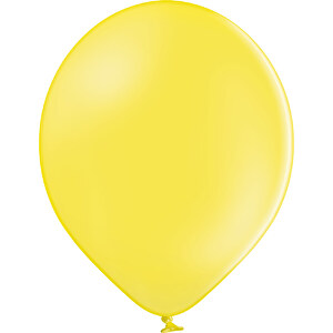 Luftballon Pastell-Siebdruck , gelb, Naturlatex, 27,00cm x 29,00cm x 27,00cm (Länge x Höhe x Breite)