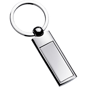 Schlüsselanhänger REFLECTS-EXCLUSIVE , Reflects, silber, Metall, 8,50cm x 1,00cm x 3,50cm (Länge x Höhe x Breite)
