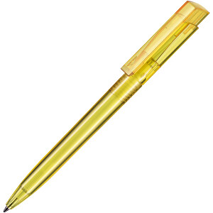 Kugelschreiber FRESH TRANSPARENT , Ritter-Pen, ananas-gelb, ABS-Kunststoff, 14,50cm (Länge)