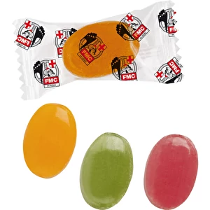 Bonbons en flowpack, Maxi oval