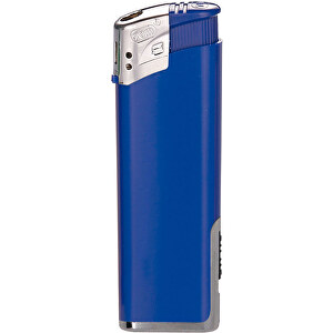 TOM® EB-15 LED 03 Elektronik-Feuerzeug , Tom, vollfarbe blau, AS/ABS, 1,10cm x 8,20cm x 2,50cm (Länge x Höhe x Breite)