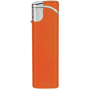 TOM® SM-3 08 Elektronik-Feuerzeug , Tom, vollfarbe orange, AS/ABS, 0,90cm x 8,10cm x 2,40cm (Länge x Höhe x Breite)