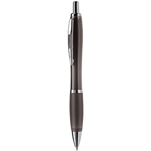 Kugelschreiber Hawaï Transparent , transparent schwarz, ABS, Metall, 14,00cm (Länge)