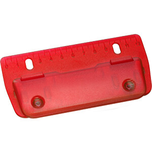 Locher , gefrostet rot, ABS, 13,00cm x 0,70cm x 6,70cm (Länge x Höhe x Breite)