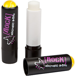 Lippenpflegestift 'Lipcare 3D Tennis' , schwarz, Kunststoff, 7,90cm (Höhe)