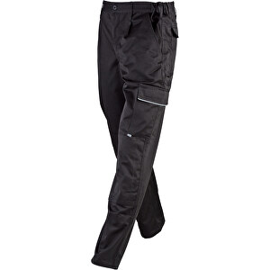 Workwear Pants , James Nicholson, schwarz, 65% Polyester, 35% Baumwolle, S, 