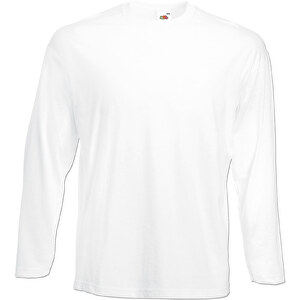 Valueweight Longsleeve T-Shirt , Fruit of the Loom, weiss, 97 % Baumwolle / 3 % Polyester, 2XL, 