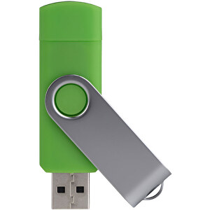 USB Stick Smart Swing 4 GB , Promo Effects MB , grün MB , 4 GB , Kunststoff, Metal MB , 3 - 10 MB/s MB , 7,00cm x 1,00cm x 1,90cm (Länge x Höhe x Breite)