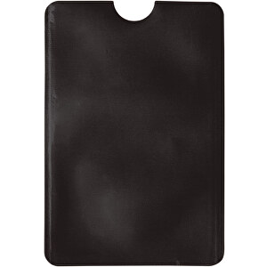 Kartenhalter Soft Anti Skim , schwarz, PE, 9,20cm x 0,10cm x 6,30cm (Länge x Höhe x Breite)