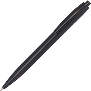 Kugelschreiber PLAIN , schwarz, Kunststoff, 13,80cm (Länge)