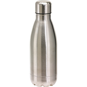 Trinkflasche PARKY , silber, Edelstahl / Kunststoff, 26,50cm (Höhe)