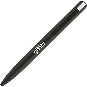 Kugelschreiber ONYX K-I , Promo Effects, schwarz, Metall gummiert, 13,80cm (Länge)