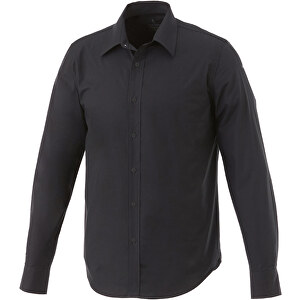 Hamell Langärmliges Hemd , schwarz, Poplin-Gewebe 97% Baumwolle, 3% Elastan, 118 g/m2, XXXL, 