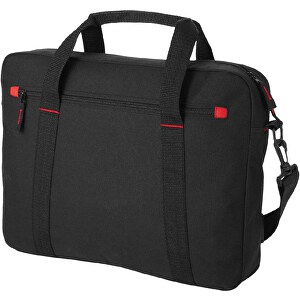 Vancouver 15,4' Laptop-Konferenztasche 6L , schwarz, rot, 600D Polyester, 40,00cm x 30,00cm x 7,00cm (Länge x Höhe x Breite)