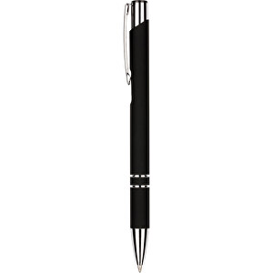 Kugelschreiber New York Soft Touch , Promo Effects, schwarz, Metall, 13,50cm x 0,80cm (Länge x Breite)
