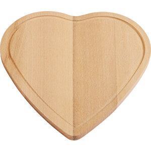Schneidebrett WOODEN HEART , Holz, Holz, 16,50cm x 0,80cm x 16,00cm (Länge x Höhe x Breite)