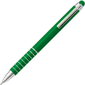Kugelschreiber Aus Metall Oliver , grün, Aluminium, Kautschuk, 12,50cm (Höhe)