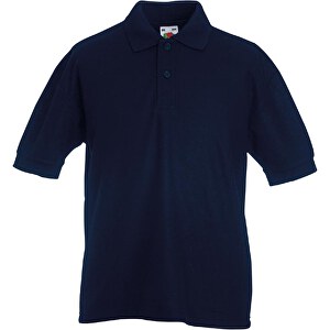 Kids 65/35 Piqué Polo , Fruit of the Loom, deep navy, 35 % Baumwolle / 65 % Polyester, 128, 