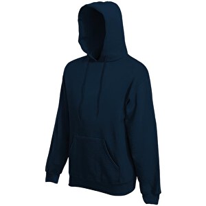 Hooded Sweat , Fruit of the Loom, deep navy, 80 % Baumwolle / 20 % Polyester, M, 