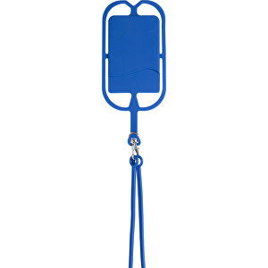 Schlüsselband VELTUX , blau, Silikon, 7,00cm x 58,00cm (Länge x Breite)