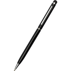Kugelschreiber CLIC CLAC-MACEIÓ , ClicClac, schwarz, Aluminium, Metall, 135,00cm x 8,00cm x 10,00cm (Länge x Höhe x Breite)
