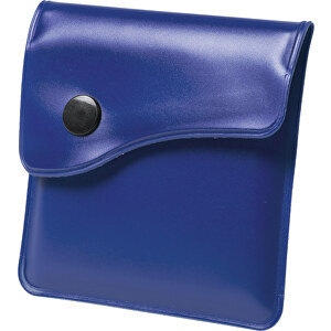 Tasche Aschenbecher BERKO , blau, PVC/ Aluminium, 8,00cm x 1,10cm x 8,00cm (Länge x Höhe x Breite)