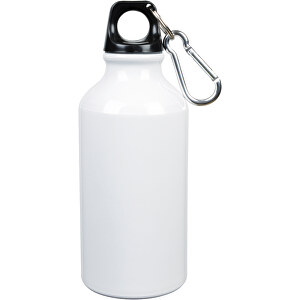 Aluminium-Trinkflasche TRANSIT , weiß, Aluminium / Kunststoff, 17,50cm (Höhe)
