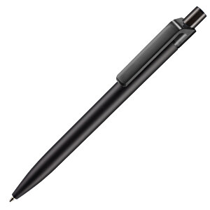 Kugelschreiber INSIDER SOFT ST , Ritter-Pen, schwarz/smoke grey, ABS-Kunststoff, 14,20cm (Länge)