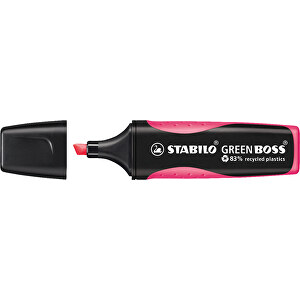 STABILO GREEN BOSS Leuchtmarkierer , Stabilo, pink, recycelter Kunststoff, 10,50cm x 1,70cm x 2,70cm (Länge x Höhe x Breite)