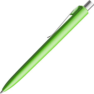 Prodir DS8 PSM Push Kugelschreiber , Prodir, grün / silber satiniert, Kunststoff/Metall, 14,10cm x 1,50cm (Länge x Breite)