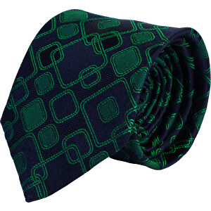 Krawatte, Reine Seide, Jacquardgewebt , grün, Reine Seide, 148,00cm x 7,50cm (Länge x Breite)