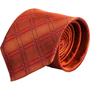 Krawatte, Reine Seide, Jacquardgewebt , orange, Reine Seide, 148,00cm x 7,50cm (Länge x Breite)