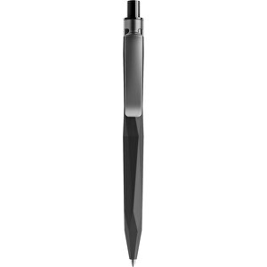 Prodir QS20 Soft Touch PRS Push Kugelschreiber , Prodir, schwarz / graphit, Kunststoff/Metall, 14,10cm x 1,60cm (Länge x Breite)