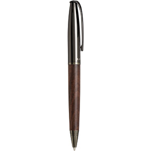 Loure Kugelschreiber Mit Holzschaft , schwarz / holz, Metall, Holz, 2,50cm x 16,50cm x 4,20cm (Länge x Höhe x Breite)