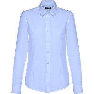 THC TOKYO WOMEN. Langärmeliges Oxford-Hemd Für Frauen , hellblau, Baumwolle und Polyester, XL, 72,00cm x 56,00cm (Länge x Breite)