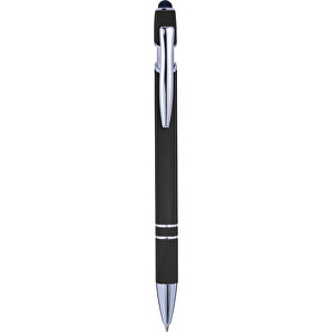 Kugelschreiber Wangerooge , schwarz, ABS, Aluminium, 