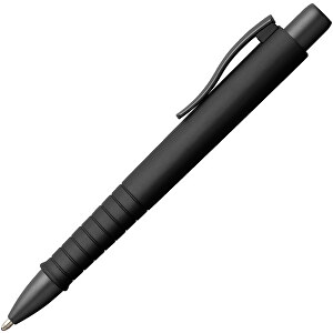 Kugelschreiber Poly Ball Urban All Black , Faber-Castell, schwarz, Kunststoff, 13,50cm x 1,80cm x 1,80cm (Länge x Höhe x Breite)