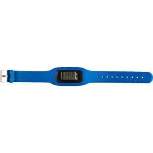 Schrittzähler Mit Silikon Armband Tahir , kobaltblau, ABS, Plastik, Silikon, 5,00cm x 1,40cm x 2,80cm (Länge x Höhe x Breite)