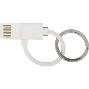 Cable USB de ABS con llavero.