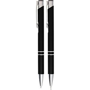 Stifte-Set Washington , schwarz, Aluminium, 1,50cm (Breite)