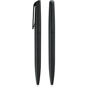 Drehkugelschreiber 'Omega' , schwarz, ABS, 14,00cm (Länge)