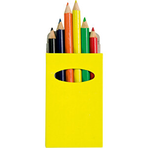 Bleistiftbox GARTEN , gelb, Karton, 5,00cm x 0,80cm x 9,30cm (Länge x Höhe x Breite)