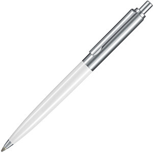 Kugelschreiber KNIGHT , Ritter-Pen, weiss, ABS + Metall, 13,40cm (Länge)