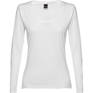 THC BUCHAREST WOMEN WH. Damen Langarm T-Shirt , weiss, 100% Baumwolle, XXL, 69,00cm x 50,00cm (Länge x Breite)